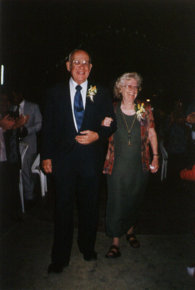 Don Eugenio Train y su esposa Loraine