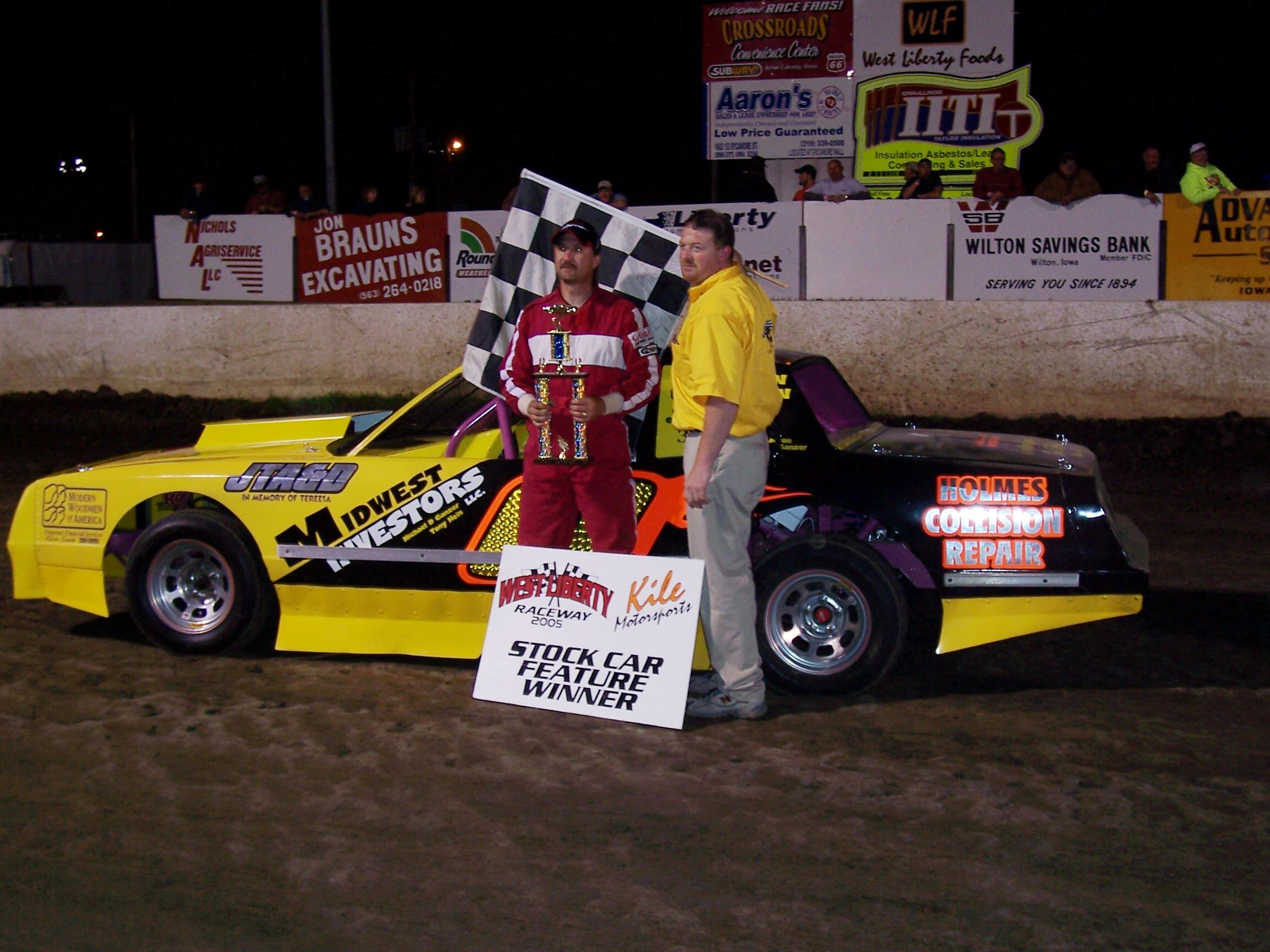 Walker Holding Trophy 