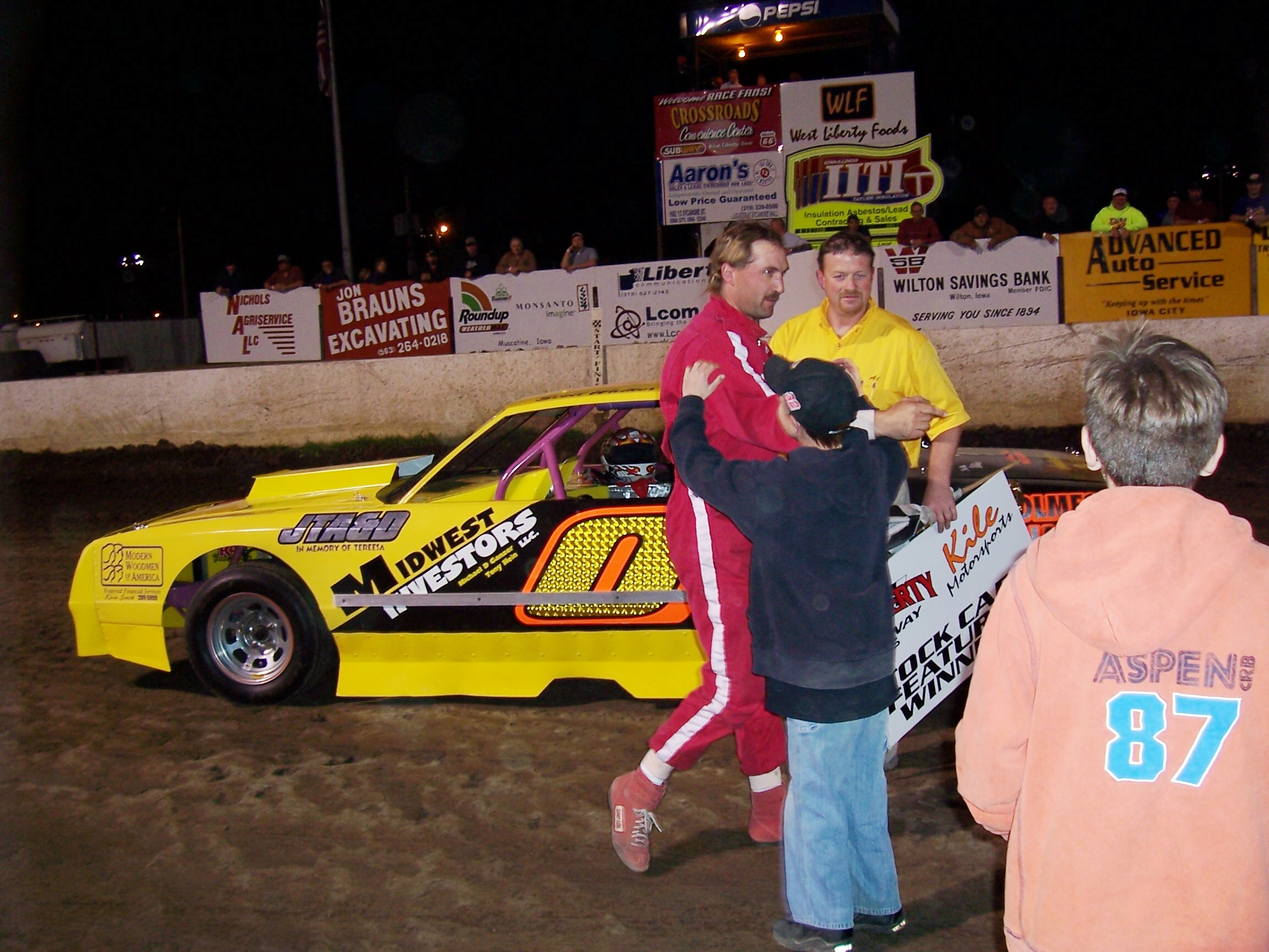 Walker meeting his family and fans