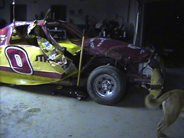 Car Landed On Top