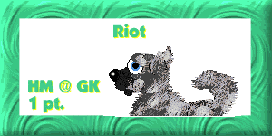 Riot got an Honorable Mention!