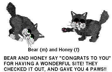 This site was rated 4 paws!