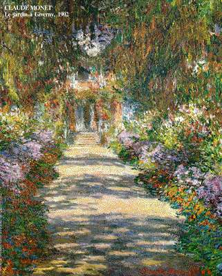 Une All�e du jardin de Monet, Giverny. Claude MONET, 1902.