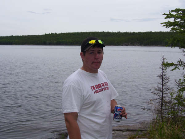 One of the hungry fisherman
