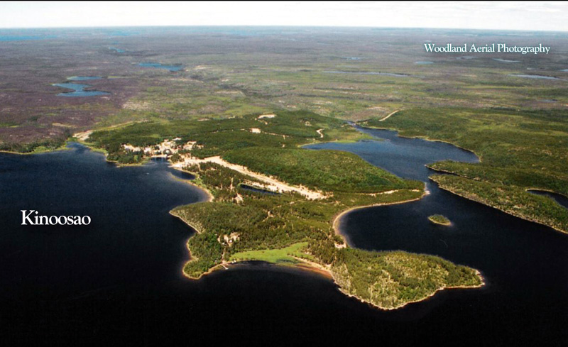 Aerial photo of Kinoosao, PBCN