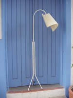 luminaria para piso em fibra de banana, estilo japones minimalista