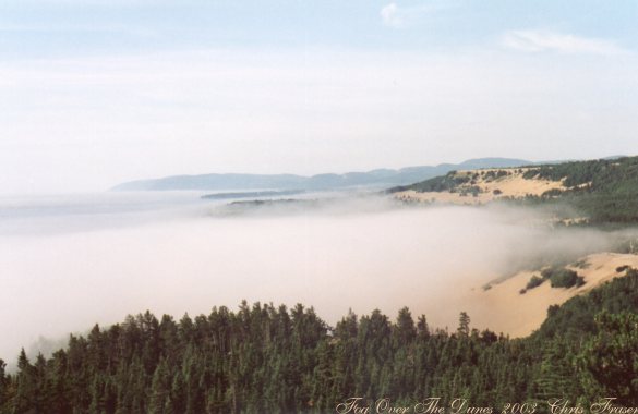 Tadoussac sand dunes by the shore St Lawrence