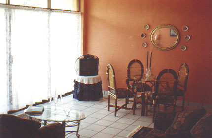 THIS IS THE FAMILY ROOM, THE GLASS DOOR LEADS TO THE BACK PATIO