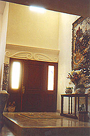 THE MAIN ENTRANCE AS SEEN FROM THE INSIDE