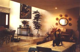 THIS PICTURE SHOWS A VIEW FROM THE DINNING ROOM