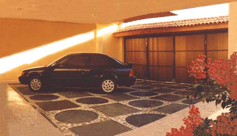 A LARGE GARAGE FOR THREE CARS