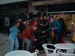 Parte do grupo facendo o tonto...