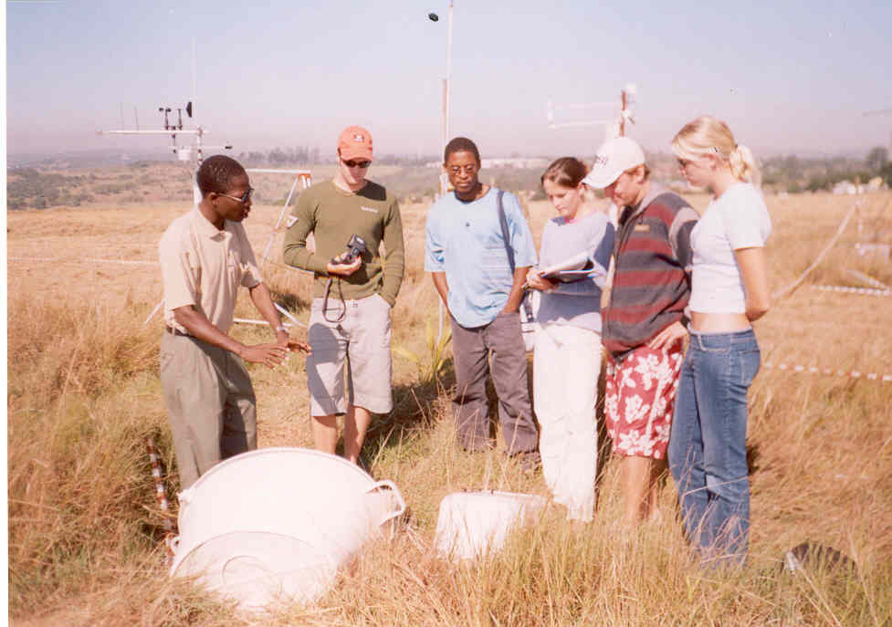 With students for field demonstrations