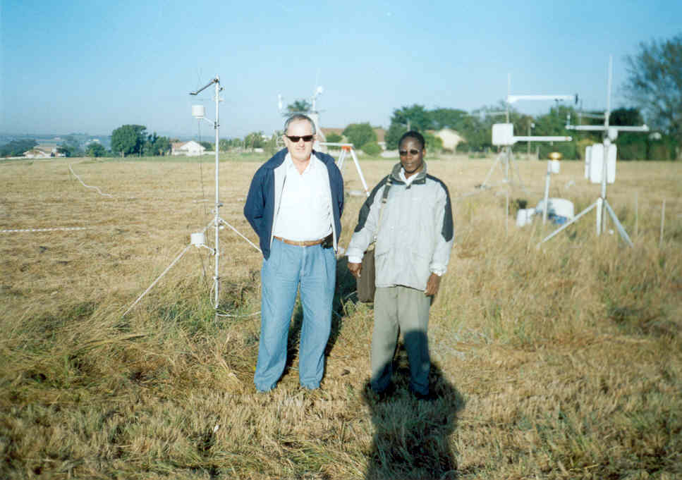 Mr. Peter Dovey at the research site
