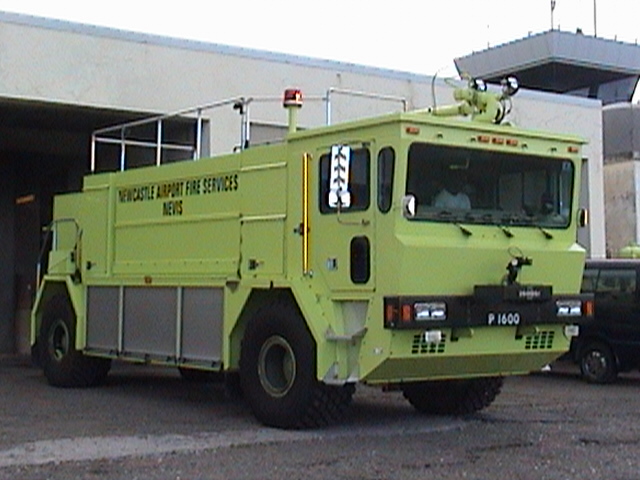 Fire tender at Vance W. Amory International Airport