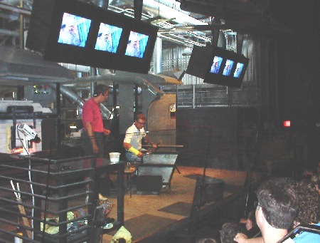 blowing glass