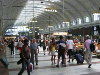 Copenhagen Central station concourse