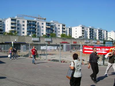 Piazza in front of Skarholmen t-bana 