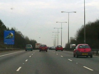 M1 motorway, Bedfordshire, UK