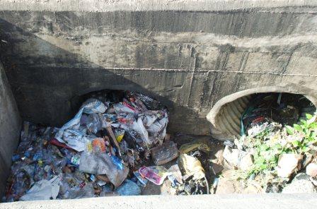 Blocked culvert