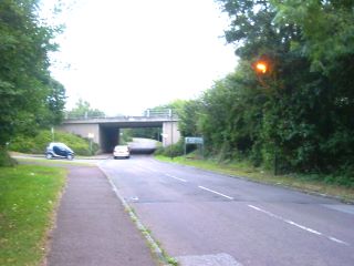 Grid crossing original road to Bletchley