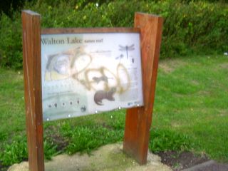 Infomration board for nature reserve