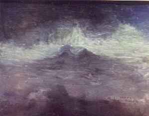 Seascape-Mixed media on cardboard/1992