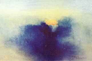 Seascape-Mixed media on cardboard/1992-3