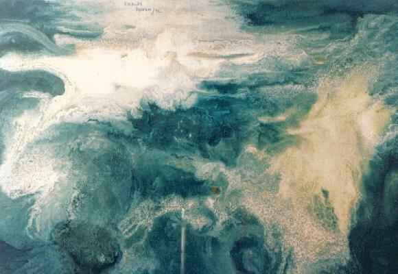 Rio de la Plata-Mixed media on cardboard/1992