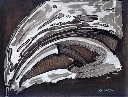 Mixed media on paper/2001