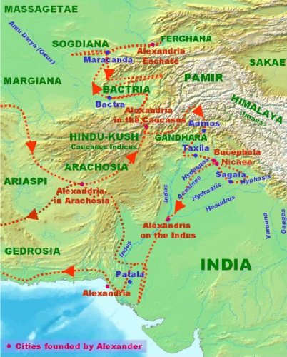 The travels of Alexander the Great