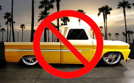Lowering a pick-up = WRONG!!