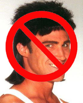 Having a mullet = WRONG!!
