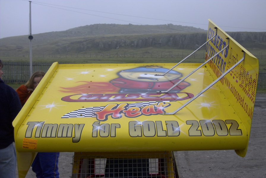 Lampy's aerofoil on his BriSCA F2...Click Here to see more pics taken by Scott J Keith.