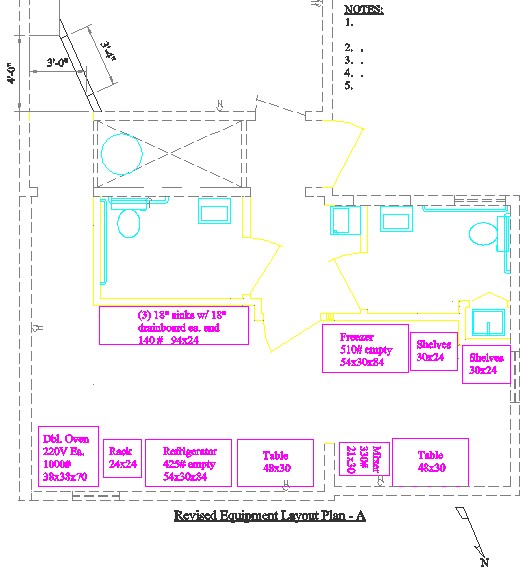 Partition and Plumbing Fixture Layout