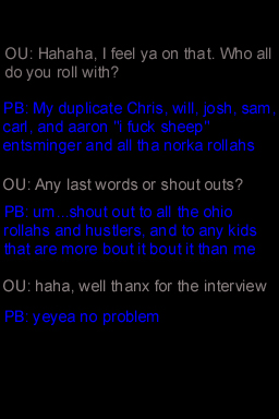 Paul Barton is cool.....