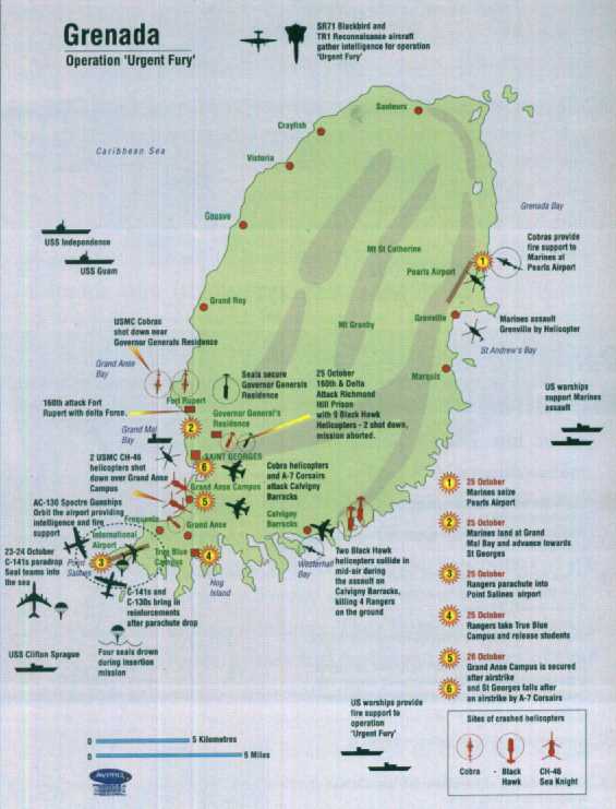 Click Map to Read the Article on Operation Urgent Fury