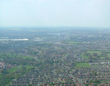 Aerial view of Ashford, Kent