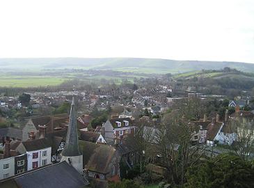 Lewes facing East towards East Sussex Downs
