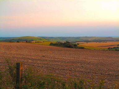 Sussex Downs and English Channel, West/East Sussex