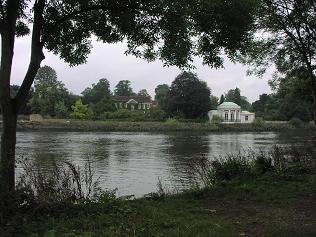 Houses in Isleworth on North bank, view from RICHMOND