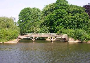 Footpath Bridge on path towards Boveney, WINDSOR