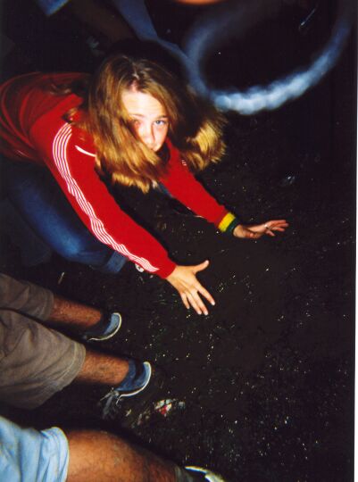 Laura don't roll around in the mud again! I just washed your clothes!