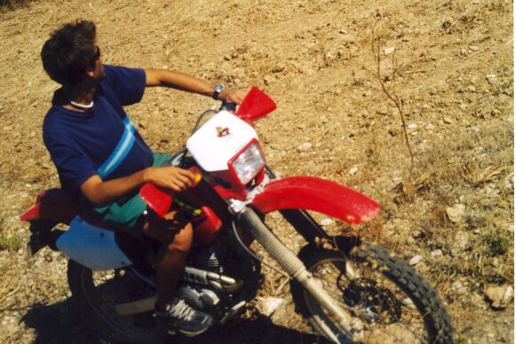 Nicki on Pan'z bike (Spetses)