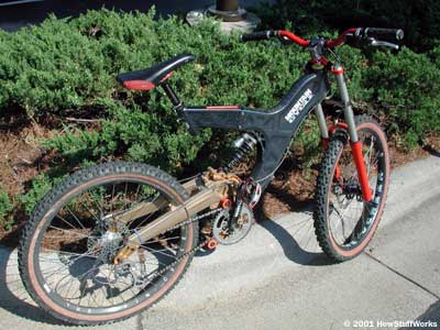 bicycle with front and rear suspension