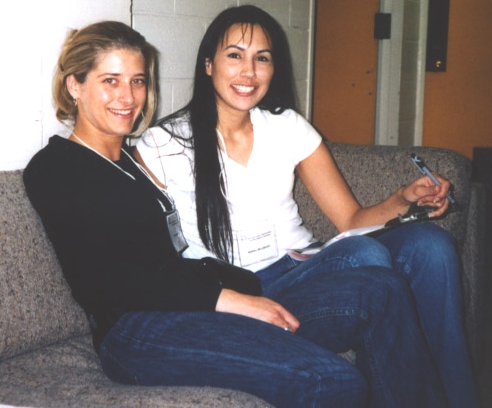 Mariel and Tara at rest.. I mean work