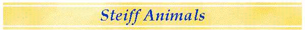 Steiff Animals