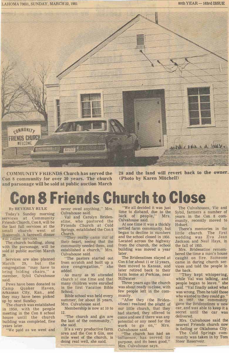 church closing