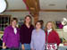 Jacque, Juli, Kristin, and Kristal at the dinner