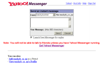 Yahoo Messenger Send An Instant Message